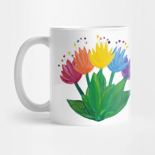 Rainbow Flower Bouquet Mug